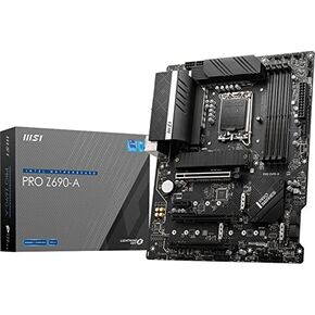 MSI PRO Z690-A ProSeries Motherboard (ATX, 12th Gen Intel Core, LGA 1700 Socket, DDR5, USB 3.2 Gen 2, PCIe 5, 2.5G LAN, M.2 Slots)