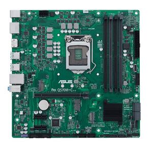 ASUS Pro Q570M-C/CSM LGA1200 (Intel 10th&11th Gen) mATX Commercial Motherboard (PCIe 4.0,1 LAN,Front Panel USB 3.2 Type-C, Intel vPro,2X DP,TPM 2.0 IC,COM debug Header,self-Recovering BIOS,ACCE)