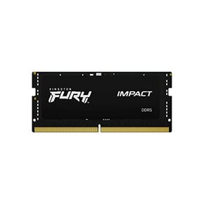 Kingston Technology Fury Impact 8GB 4800MT/s DDR5 CL38 SODIMM XMP Ready Laptop Memory Single Module KF548S38IB-8, Black
