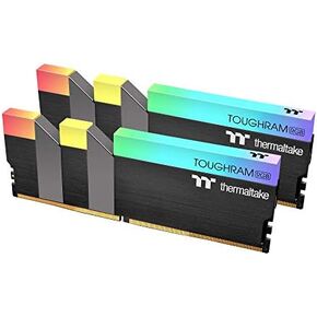 Thermaltake TOUGHRAM RGB 64GB (2x32GB) DDR4 3600MHz C18 1.35V DIMM Desktop Gaming Memory, Black, R009R432GX2-3600C16A