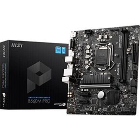 MSI B560M PRO ProSeries Motherboard (mATX, 11th/10th Gen Intel Core, LGA 1200 Socket, DDR4, PCIe 4, CFX, M.2 Slots, USB 3.2 Gen 1, DP/HDMI)