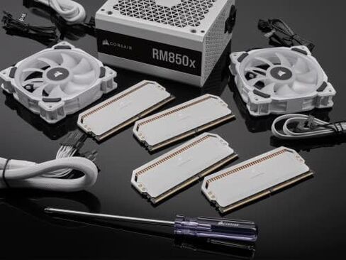 Corsair Dominator Platinum RGB DDR5 32GB (2x16GB) 5600MHz C36 Intel Optimized Desktop Memory (Onboard Voltage Regulation, Patented CORSAIR DHX Cooling, 12 Ultra-Bright CAPELLIX RGB LEDs) White in Kuwait