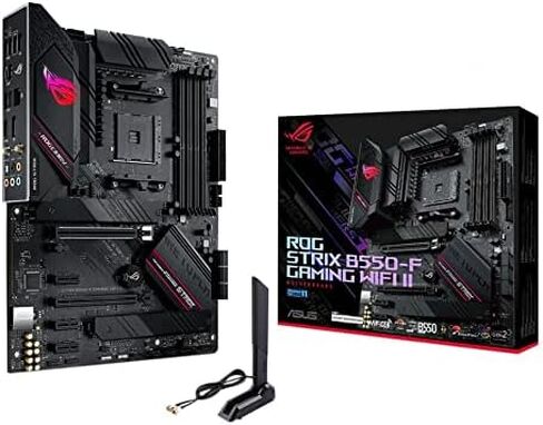 Asus ROG Strix B550-F Gaming WiFi II AMD AM4 (3rd Gen Ryzen) ATX Gaming Motherboard (PCIe 4.0,WiFi 6E, 2.5Gb LAN, BIOS Flashback, HDMI 2.1, Addressable Gen 2 RGB Header and Aura Sync) in Kuwait