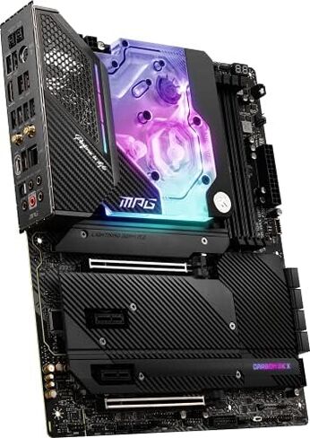 MSI MPG X570S Carbon EK X Gaming Motherboard (ATX, AMD, Socket AM4. DDR4, PCIe 4, CFX, M.2 Slots, Wi-Fi 6E) in Saudi Arabia