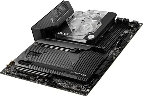 MSI MPG X570S Carbon EK X Gaming Motherboard (ATX, AMD, Socket AM4. DDR4, PCIe 4, CFX, M.2 Slots, Wi-Fi 6E) in Saudi Arabia