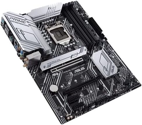 ASUS Prime Z590-P WiFi LGA 1200 (Intel 11th / 10th Gen) ATX Motherboard (PCIe 4.0، 10+1 Power Stage 3X M.2 WiFi 6، 2.5GB LAN، لوحة أمامية USB 3.2 Gen 2 USB Type-C، ثاندربولت 4 دعم أورا سينك RGB) in Saudi Arabia