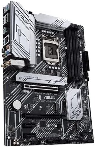 ASUS Prime Z590-P WiFi LGA 1200 (Intel 11th / 10th Gen) ATX Motherboard (PCIe 4.0، 10+1 Power Stage 3X M.2 WiFi 6، 2.5GB LAN، لوحة أمامية USB 3.2 Gen 2 USB Type-C، ثاندربولت 4 دعم أورا سينك RGB) in Saudi Arabia