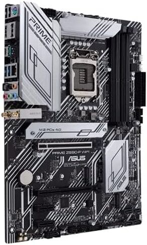 ASUS Prime Z590-P WiFi LGA 1200 (Intel 11th / 10th Gen) ATX Motherboard (PCIe 4.0، 10+1 Power Stage 3X M.2 WiFi 6، 2.5GB LAN، لوحة أمامية USB 3.2 Gen 2 USB Type-C، ثاندربولت 4 دعم أورا سينك RGB) in Saudi Arabia