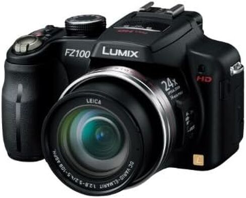 Panasonic DMC-FZ100-K 24 x Optical Zoom 25 mm Wide Angle high Speed Continuous Shooting, (International Model) in Saudi Arabia