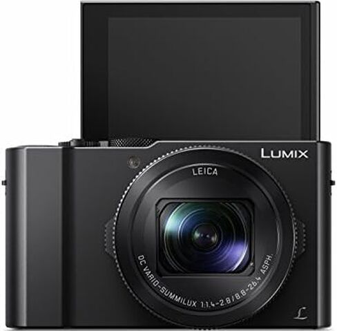 Panasonic LUMIX LX10 4K Digital Camera, 20.1 Megapixel 1-Inch Sensor, 3X LEICA DC VARIO-SUMMILUX Lens, F1.4-2.8 Aperture, POWER O.I.S. Stabilization, 3-Inch LCD, DMC-LX10K (Black) in Saudi Arabia