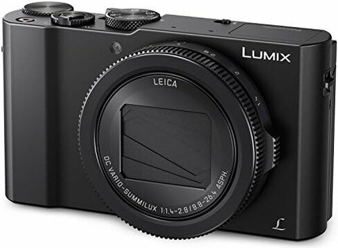 Panasonic LUMIX LX10 4K Digital Camera, 20.1 Megapixel 1-Inch Sensor, 3X LEICA DC VARIO-SUMMILUX Lens, F1.4-2.8 Aperture, POWER O.I.S. Stabilization, 3-Inch LCD, DMC-LX10K (Black) in Saudi Arabia