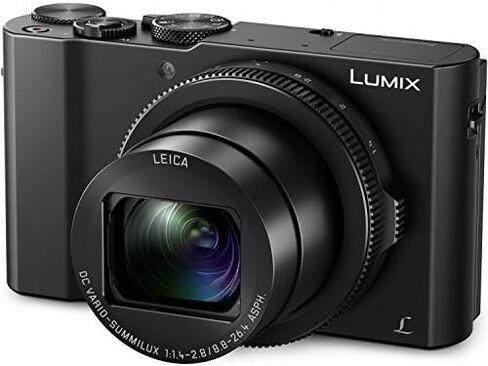 Panasonic LUMIX LX10 4K Digital Camera, 20.1 Megapixel 1-Inch Sensor, 3X LEICA DC VARIO-SUMMILUX Lens, F1.4-2.8 Aperture, POWER O.I.S. Stabilization, 3-Inch LCD, DMC-LX10K (Black) in Saudi Arabia