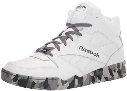 Reebok Men's BB4500 Hi 2 Sneaker, White/Cold Grey, 7.5 Wide in Kuwait