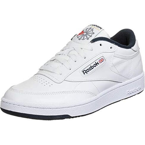 Reebok Classics Men's Club C Sneaker, White/Navy, 8 in Kuwait