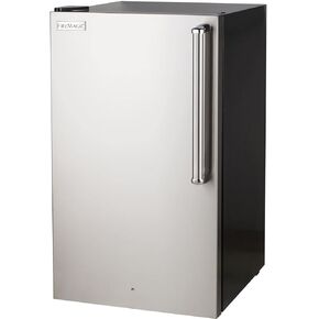 Fire Magic 20-Inch 4.0 Cu. Ft. Premium Left Hinge Compact Refrigerator - Stainless Steel Door/Black Cabinet - 3598-DL in Saudi Arabia