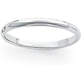 Platinum 3mm Plain Classic Dome Wedding Band Ring in Kuwait