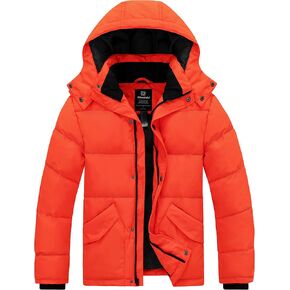 Wantdo Men's Hooded Winter Coat Puffer Jacket Thicken Bubble Coat Winter Parka
