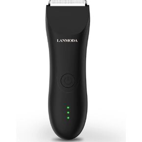 Body Trimmer for Men, Electric Male Groin Trimmer & Ball Shaver Groomer Bikini with LED Indicator, Pubic Hair Trimmer for Waterproof Wet and Dry Use,120 Minutes Shaving After Fully Charged in Saudi Arabia