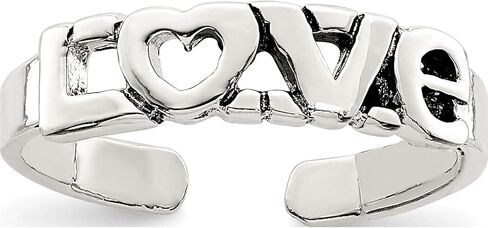 Sterling Silver Antiqued Love Toe Ring - Jewelry By Sweet Pea in Saudi Arabia