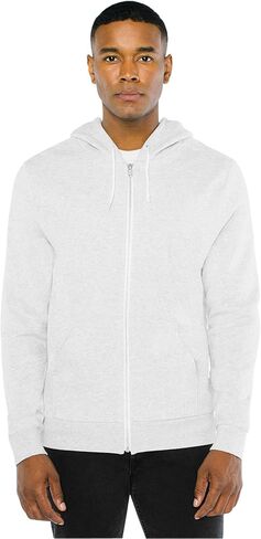 American Apparel Unisex-Adult Peppered Fleece Long Sleeve Zip Hoodie in Saudi Arabia