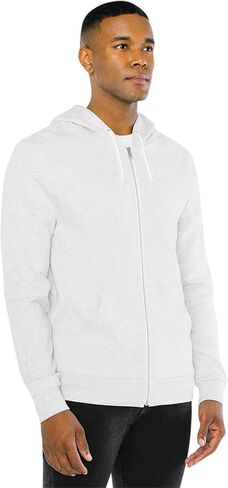 American Apparel Unisex-Adult Peppered Fleece Long Sleeve Zip Hoodie in Saudi Arabia