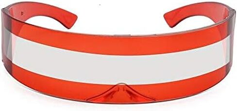 Futuristic Cyclops Monoblock Shield Mirrored Sunglasses Sunglass Glasses in Saudi Arabia