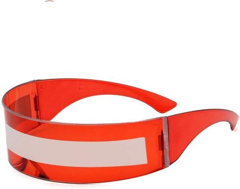 Futuristic Cyclops Monoblock Shield Mirrored Sunglasses Sunglass Glasses in Saudi Arabia