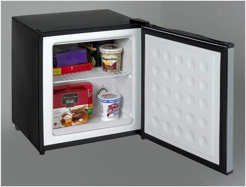 Avanti VFR14PS-IS Reversible Door Dual Function One Shelf Mini Refrigerator or Freezer with Rounded Recessed Handle, Black in Saudi Arabia