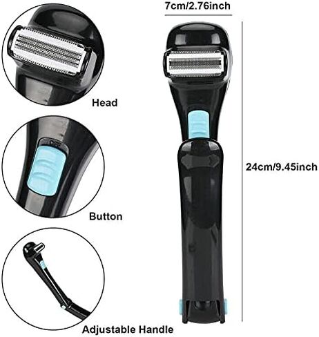 SLEE Electric Men's Back Hair Shaver Remover Body Trimmer Razor Self Groomer Shave in Saudi Arabia