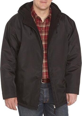 Harbor Bay by DXL Big and Tall Quilt-Lined Hoodie, Black, 5XLT in Kuwait