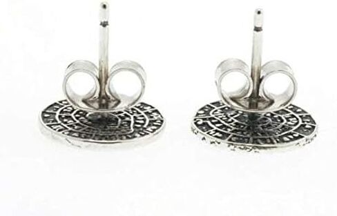 Phaistos Disc Knossos Earrings Silver Sterling 925 Mythical Greek Handmade L in Saudi Arabia