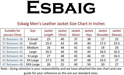 ESBAIG Men's Stylish Genuine Lambskin Leather Jacket Motorcycle Bomber Biker 202 in Saudi Arabia