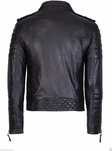 Brand Me Men's Genuine Leather Pure Lambskin Biker Jacket MM001 in Saudi Arabia