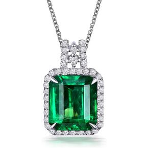KEETEEN Colorful Life Sterling Silver Necklace with Princess Cut Pendant in Simulated Gemstones in Saudi Arabia