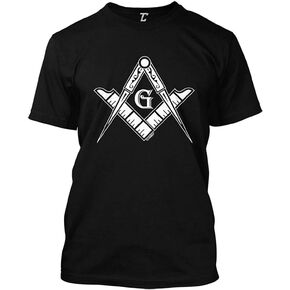 Freemason Logo - Illuminati Square & Compass Men's T-Shirt in Saudi Arabia