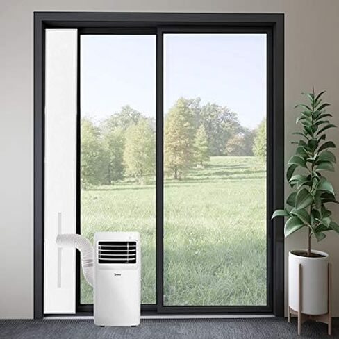 Portable Ac Window Kit - Air Conditioner Window Seal Unit - Air Conditioner Parts & Accessories - Sliding Door Window Vent Kit - Fits for Hoses of Different Sizes - Adjustable Length of 24-36 inch in Saudi Arabia