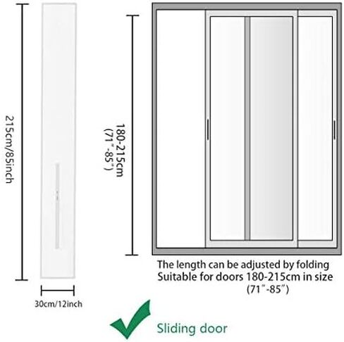 Portable Ac Window Kit - Air Conditioner Window Seal Unit - Air Conditioner Parts & Accessories - Sliding Door Window Vent Kit - Fits for Hoses of Different Sizes - Adjustable Length of 24-36 inch in Saudi Arabia