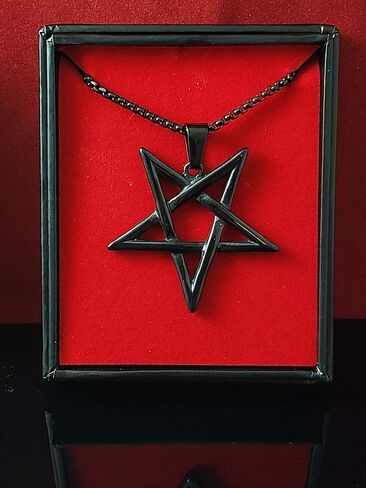 SigilofBaphomet.com نجمة خماسية مقلوبة 316L من الفولاذ المقاوم للصدأ in Kuwait