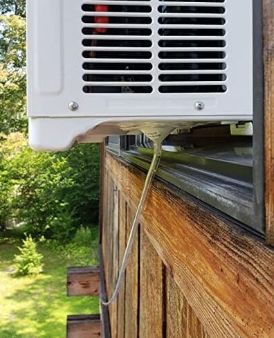 Magnetic Universal Window Air Conditioner Drain Kit AC Drip Line Condensate Hose Funnel Connector Fitting with Clear Tubing for Window AC and Mini Split Units (10ft Kit) in Saudi Arabia
