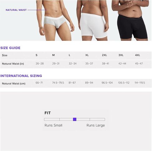MeUndies - سراويل داخلية قطنية قابلة للتمدد للرجال مع ذبابة - 5 عبوات - نسيج حصري من أمازون in Kuwait