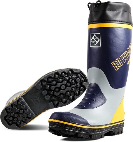 HH VOGUE Men's Rubber Rain Boots, mid-Calf Waterproof Work Boots outdoor hunting boots, Unisex Non-slip rain boots for Women in Saudi Arabia