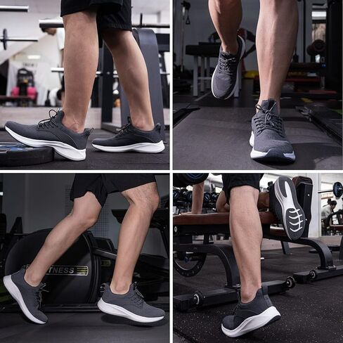 KPP Men's Walking Shoes Sneakers - Slip on Tennis Running Athletic Shoes for Workout Gym Jogging Lightweight Breathable Memory Foam Casual Sneakers in Kuwait