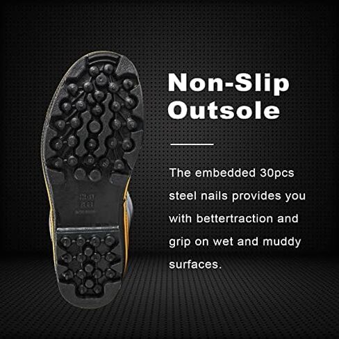 HH VOGUE Men's Rubber Rain Boots, mid-Calf Waterproof Work Boots outdoor hunting boots, Unisex Non-slip rain boots for Women in Saudi Arabia