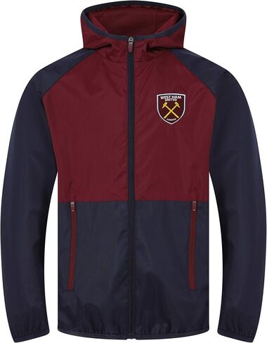 West Ham United FC Official Football Gift Mens Shower Jacket Windbreaker in Saudi Arabia