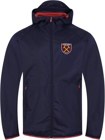 West Ham United FC Official Football Gift Mens Shower Jacket Windbreaker in Saudi Arabia