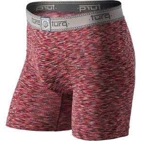 TURQ Anti-Chafing Boxer Briefs and Athletic Underwear for Men | Moisture Wicking, Swim Underwear w/ Freestyle Fit