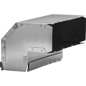 Broan-NuTone Vertical Elbow Transition for Range Hood and Bath Ventilation Fans, 6" x 9" x 13", Aluminum (428) in Kuwait