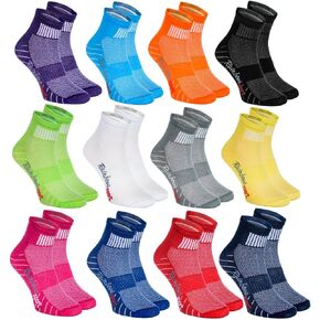 6,9 or 12 pairs of Cotton SPORT Athletic Socks, Multicolored For Mens and Womens in Saudi Arabia