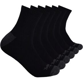 Timberland PRO mens 6-pack Performance Quarter Length Socks