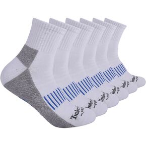 Timberland PRO mens 6-pack Quarter Socks